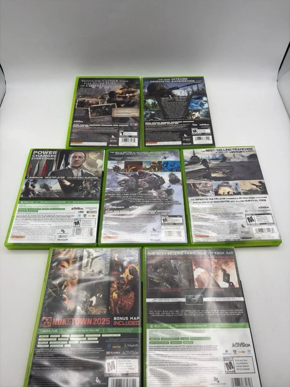 Call of Duty Bundle of 7 Games Microsoft Xbox 360 Complete CIB Tested Working